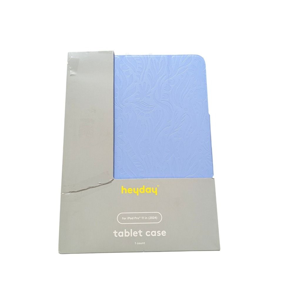 J3-O Apple iPad Pro 11" 2024 (M4) Case By heyday Peri-Blue‎ Debossed